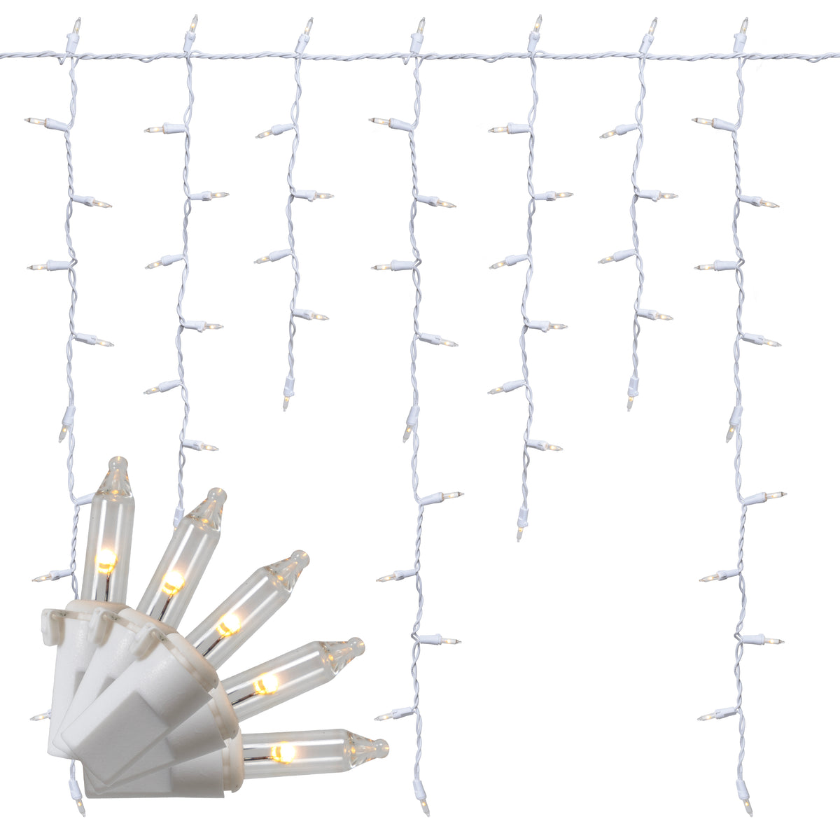 T5 150L Dramatic Drop Classic Icicle Lights (Retail Box)