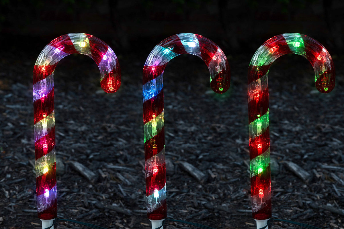 Brilliant Candy Cane Pathway Lights (Retail Box)