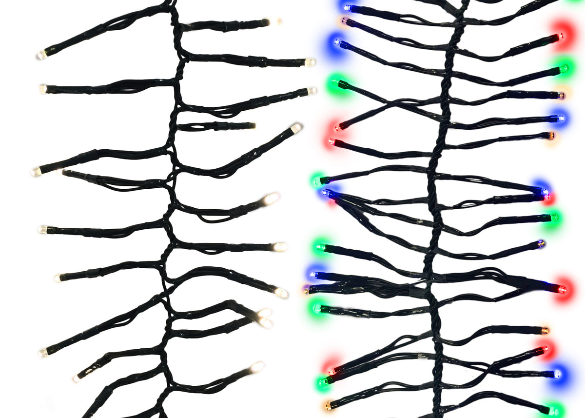 3MM Rice 200L Battery Operated Retro Brite Garland Cluster Lights (Retail Box)