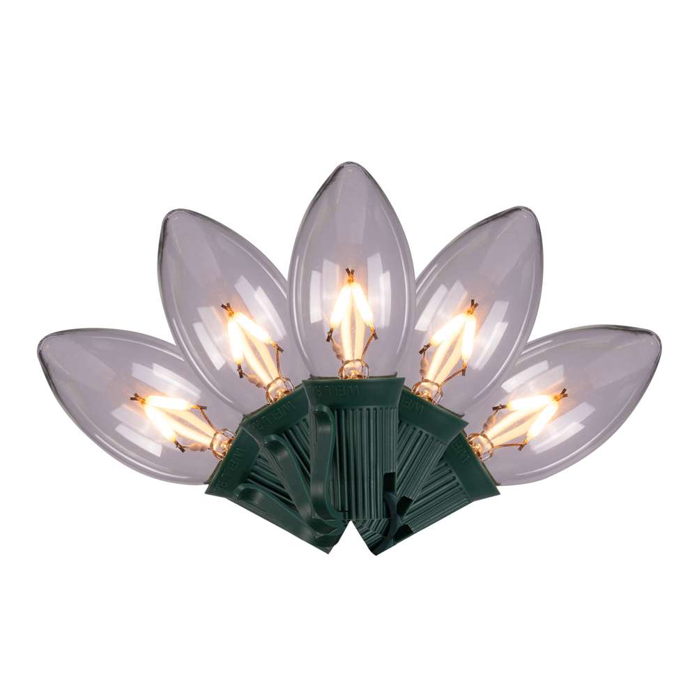 C9 25L 12" Spacing V Filament Retro Brite Lights (Retail Box)