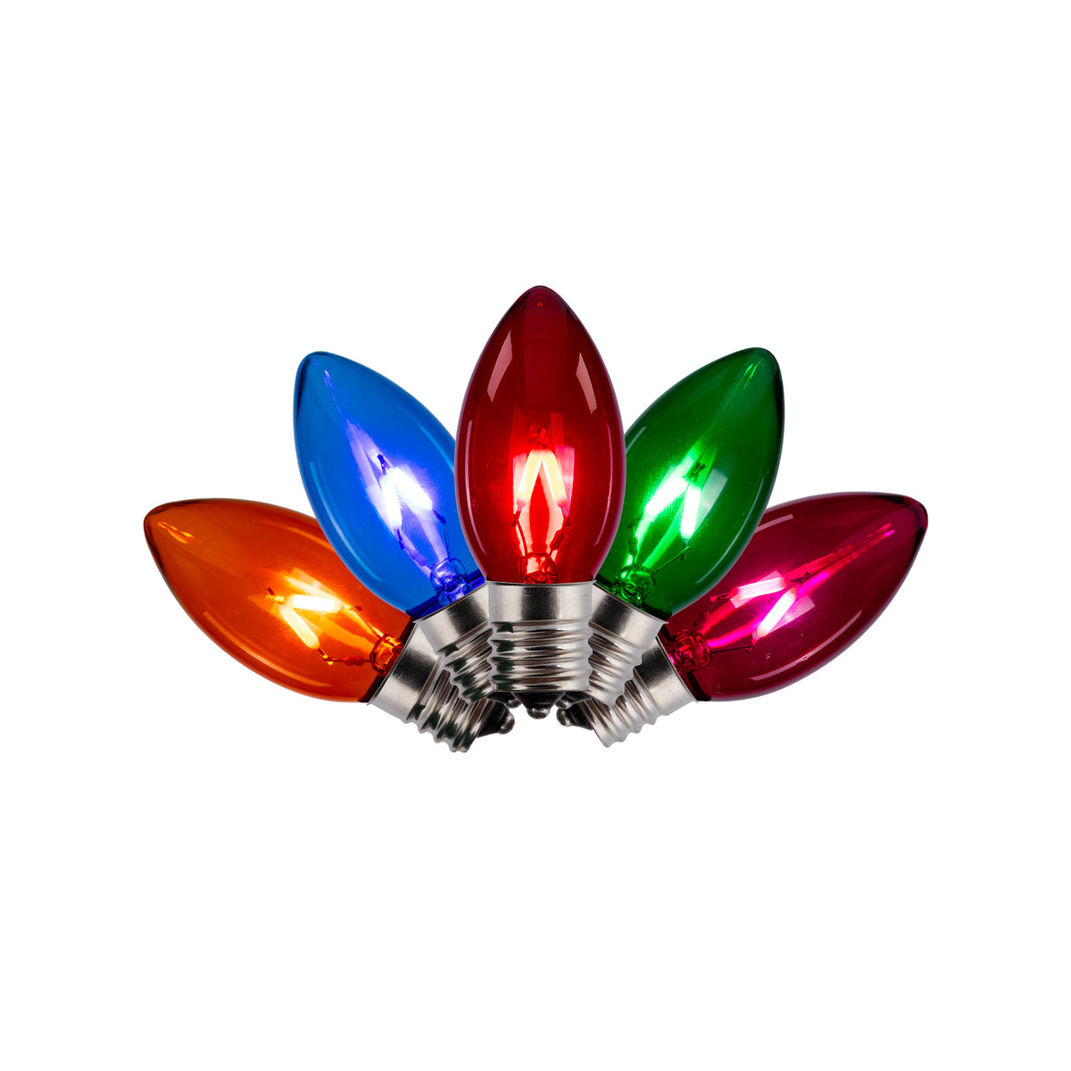 C9 Smooth Transparent Retro Brite Replacement Bulbs (5/PK)