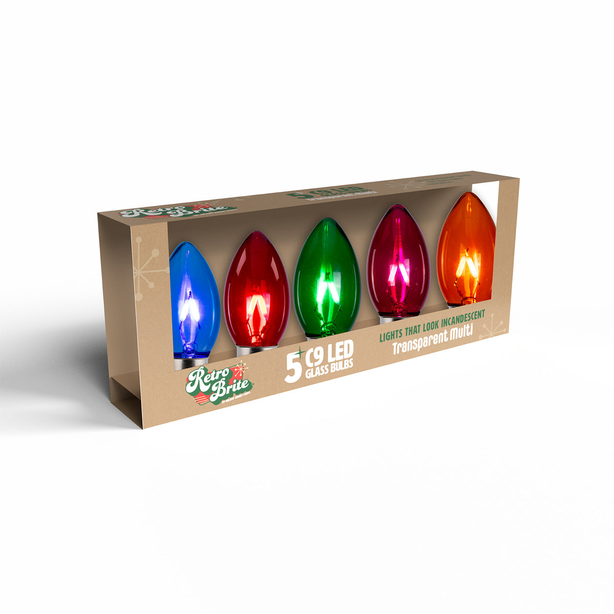 C9 Smooth Transparent Retro Brite Replacement Bulbs (5/PK)