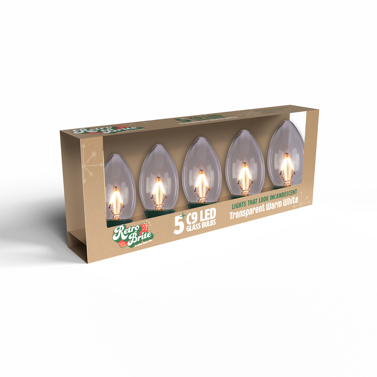 C9 Smooth Transparent Retro Brite Replacement Bulbs (5/PK)