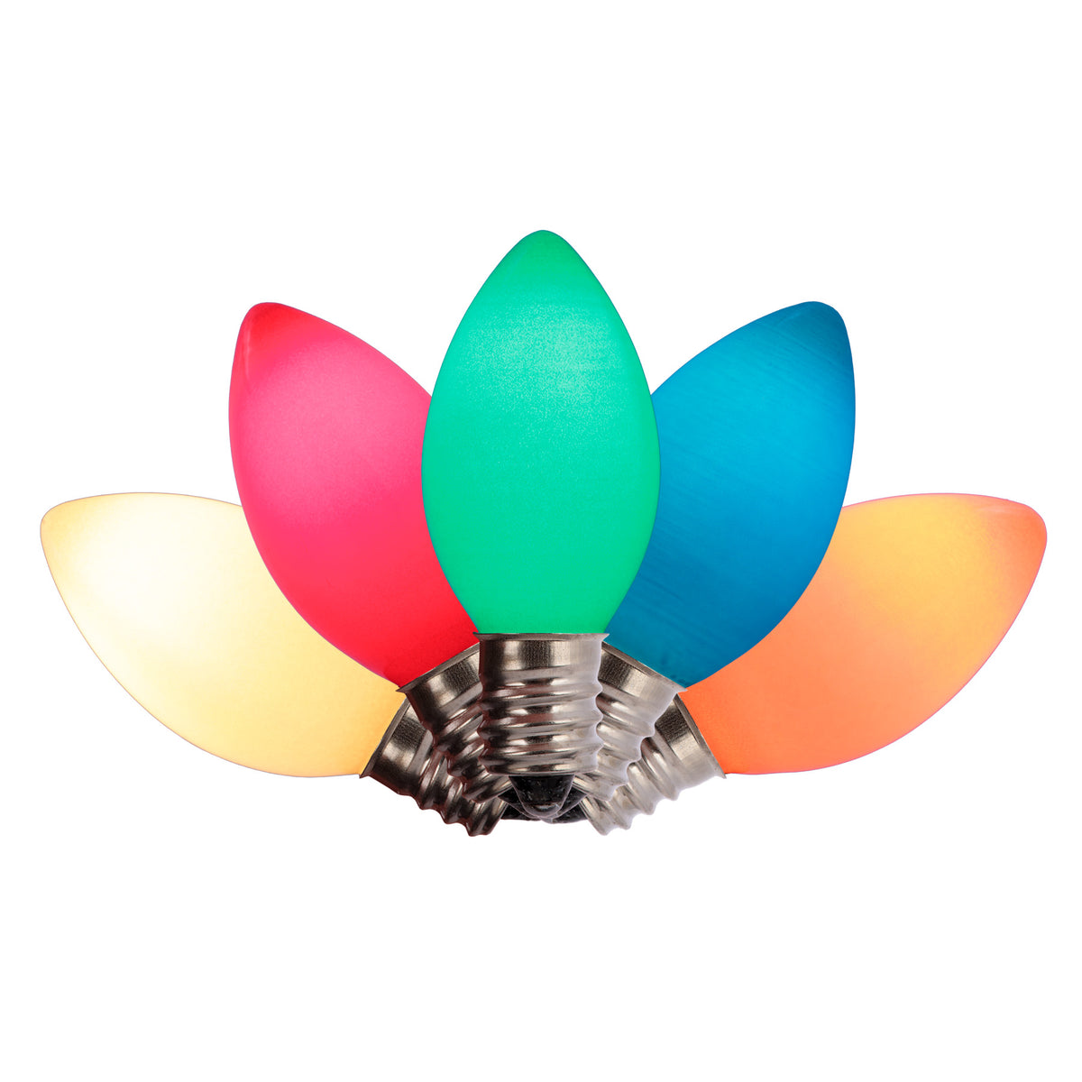 C7 Smooth Transparent Smooth Opaque Replacement Bulbs (5/PK)