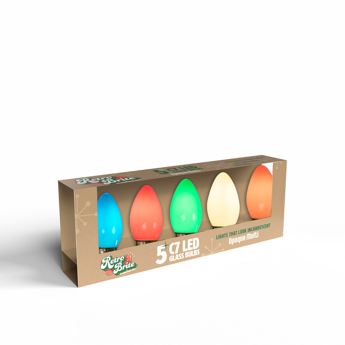 C7 Smooth Transparent Smooth Opaque Replacement Bulbs (5/PK)