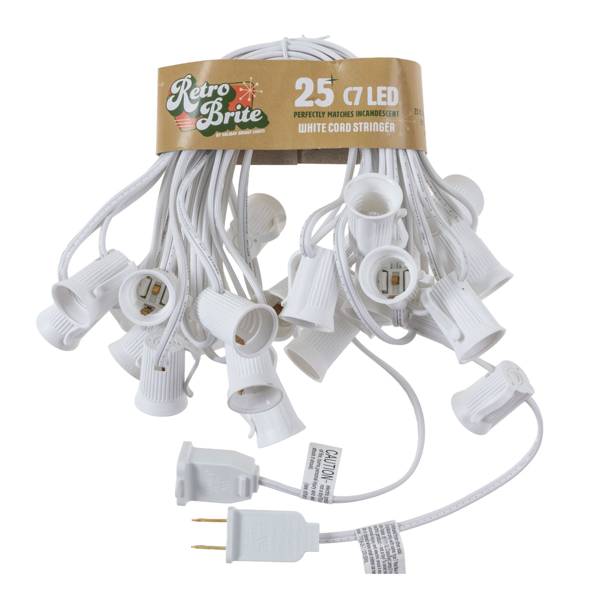 C7 Socket Stringer - 25ft White