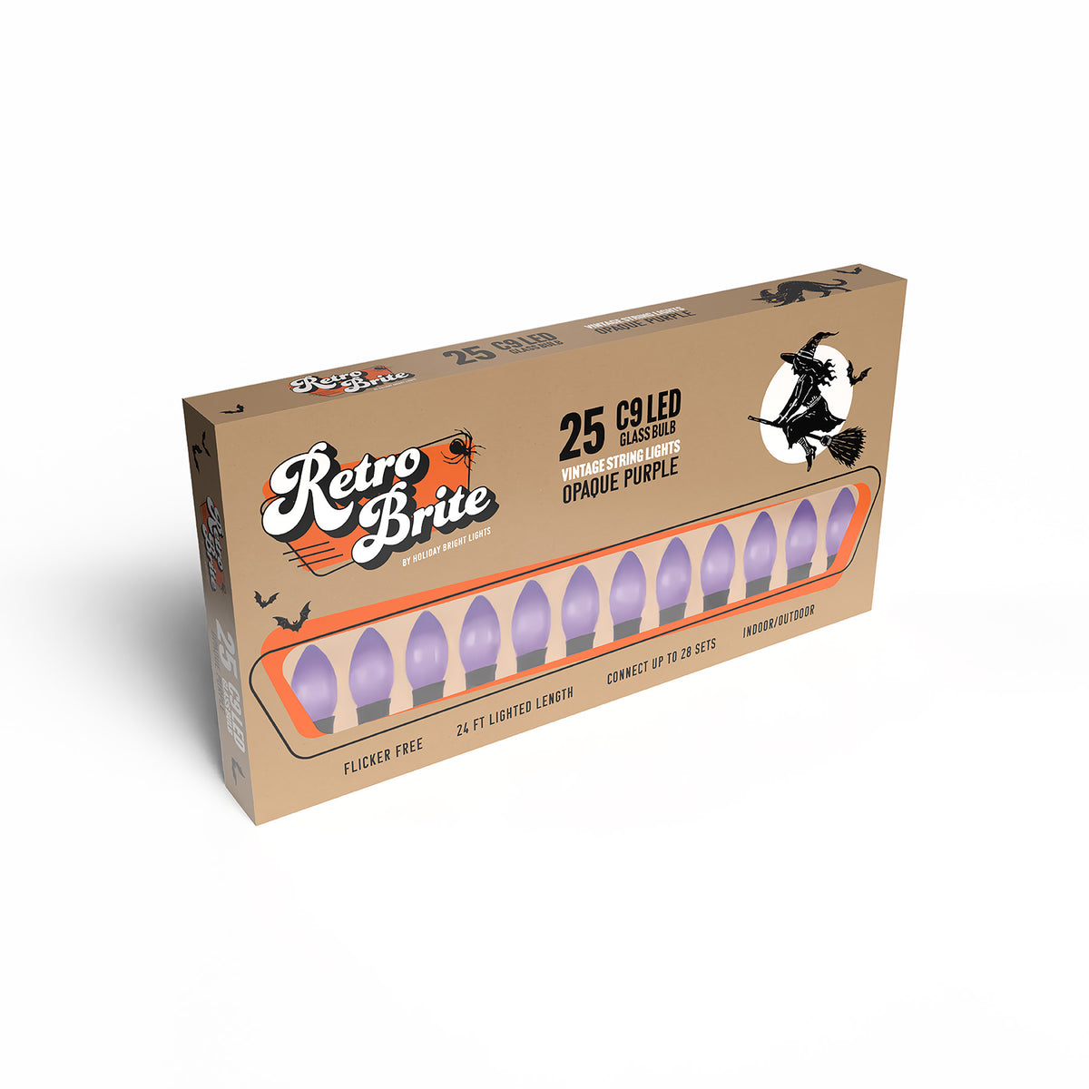 C9 25L 12" Spacing Glass Retro Brite Lights (Retail Box)
