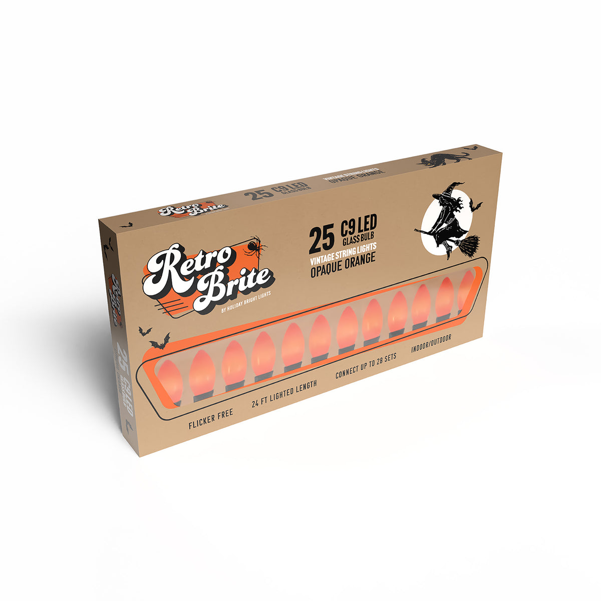 C9 25L 12" Spacing Glass Retro Brite Lights (Retail Box)
