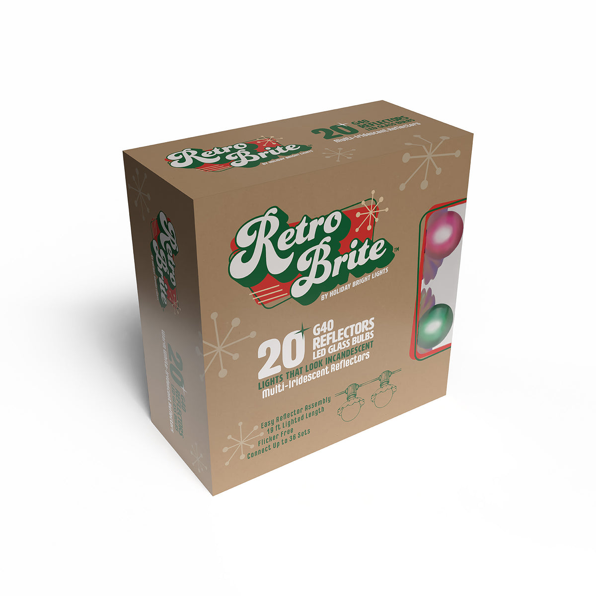 G40 w/ Reflectors 20L Retro Brite Lights (Retail Box)