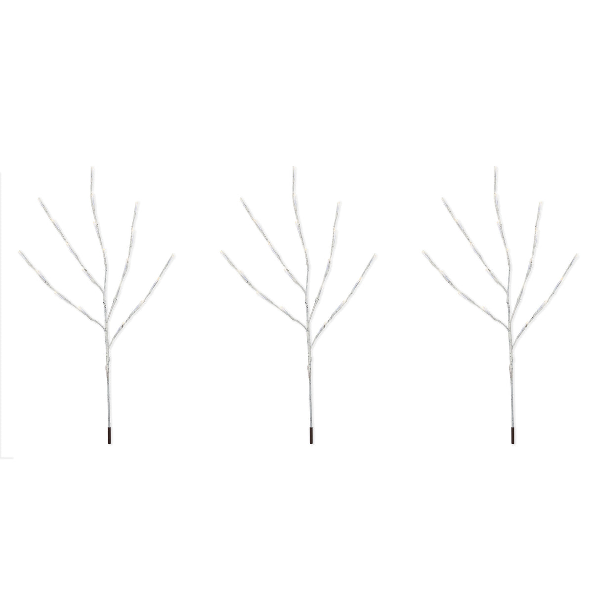 32" 60L Battery Operated Micro Twigs w/ White Wrap (Retail Box)