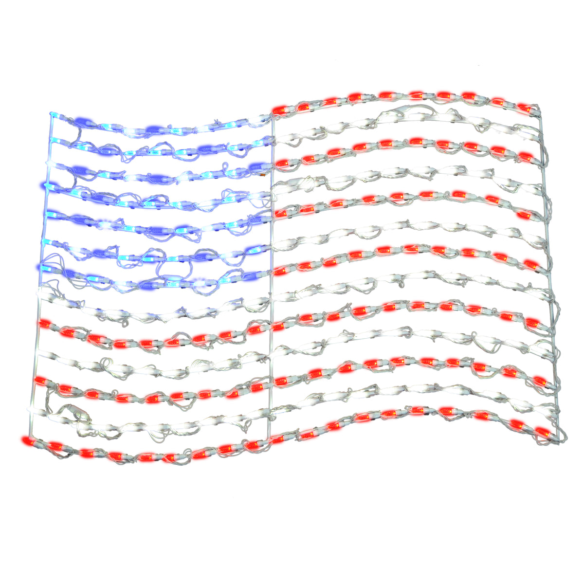 Patriotic Flag 2D Wire Frame Decor