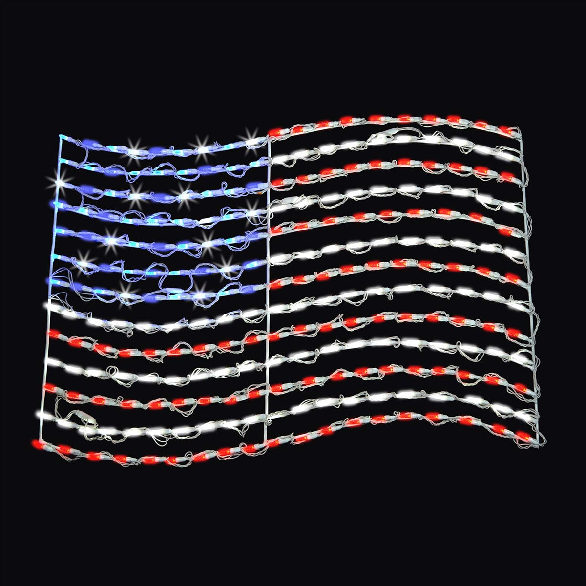 Patriotic Flag 2D Wire Frame Decor