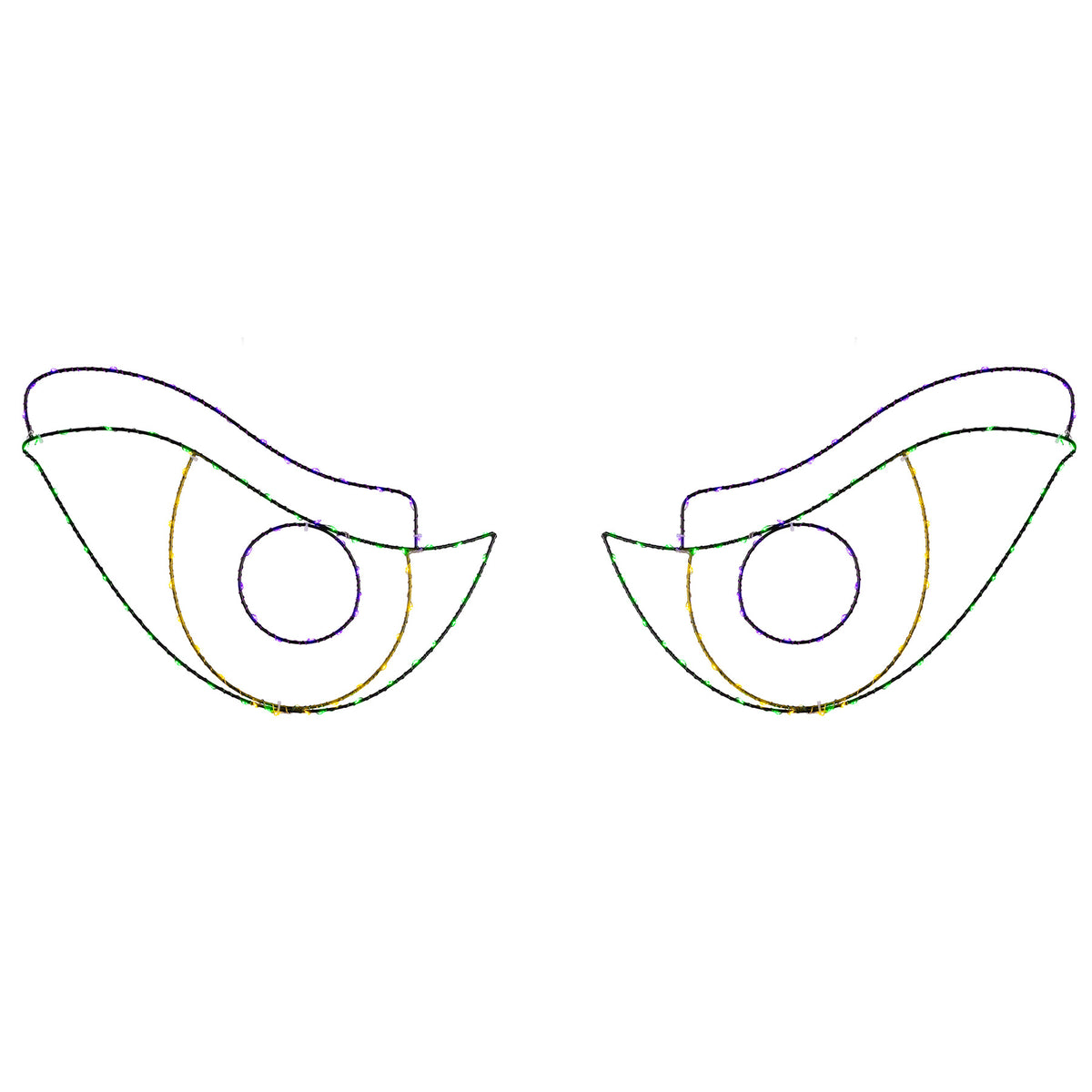 Scary Eyes 2D Wire Frame Decor