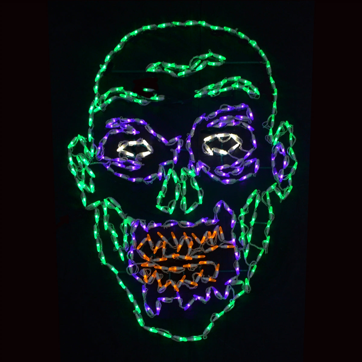 Zombie Face 2D Wire Frame Decor