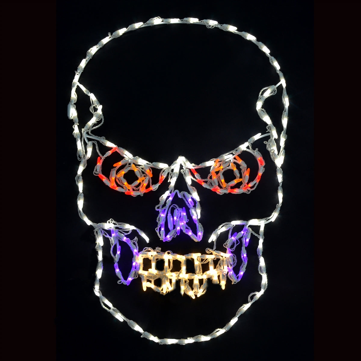 Scary Skull 2D Wire Frame Decor