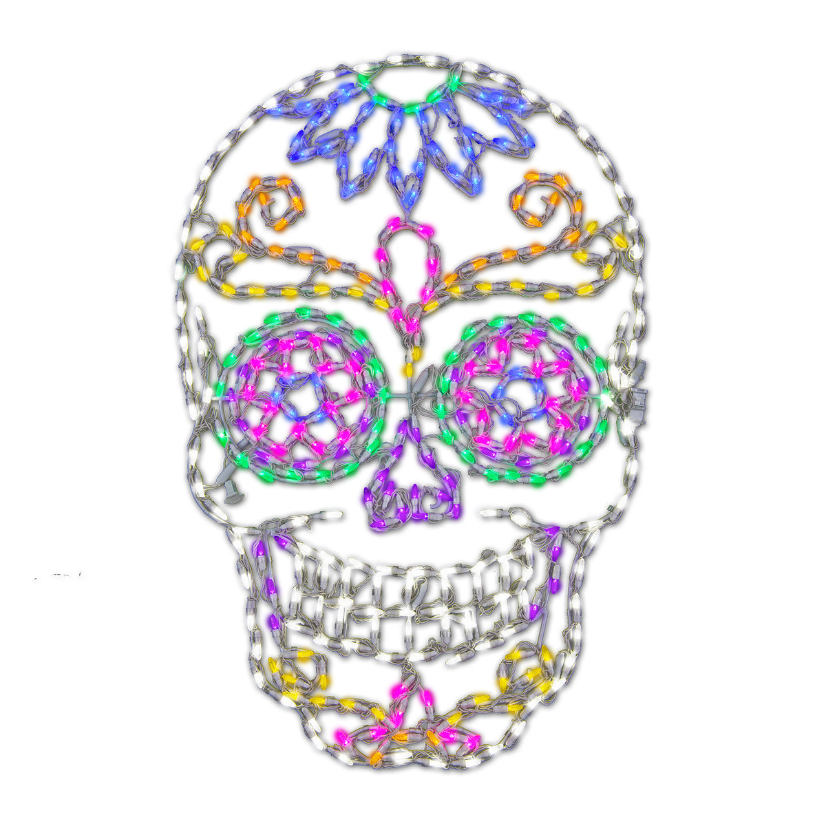 Sugar Skull 2D Wire Frame Decor