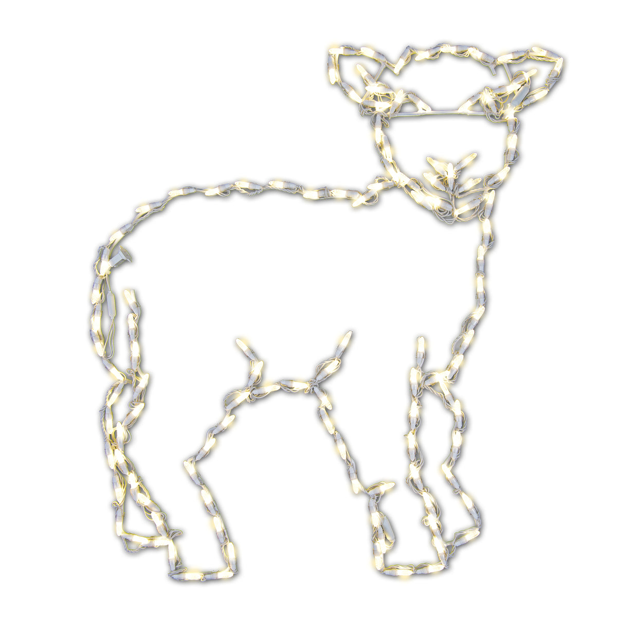 Nativity Standing Lamb 2D Wire Frame Decor
