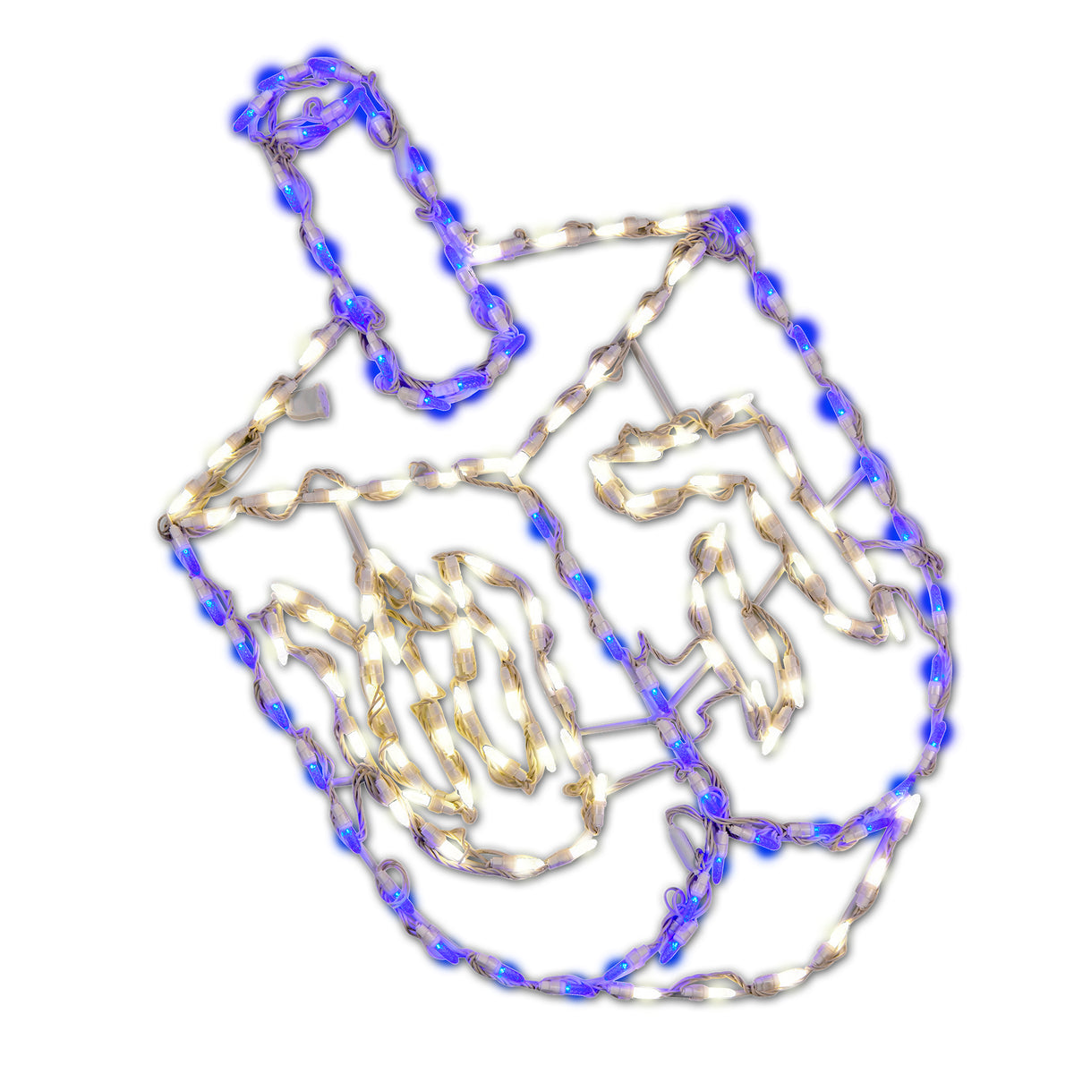 Dreidel 2D Wire Frame Decor