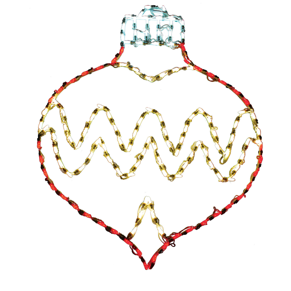 Oval Ornament 2D Wire Frame Decor