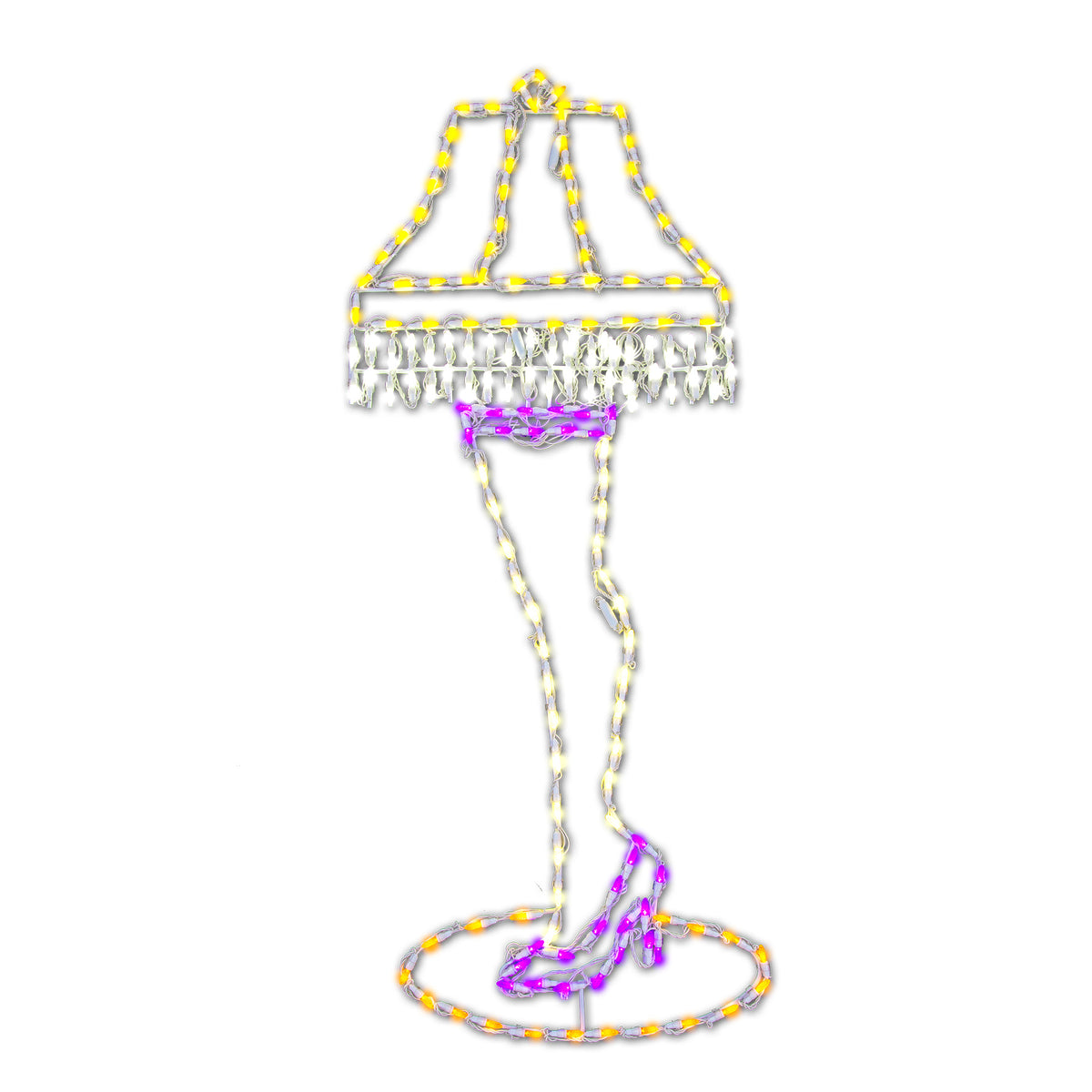 Leg Lamp 2D Wire Frame Decor