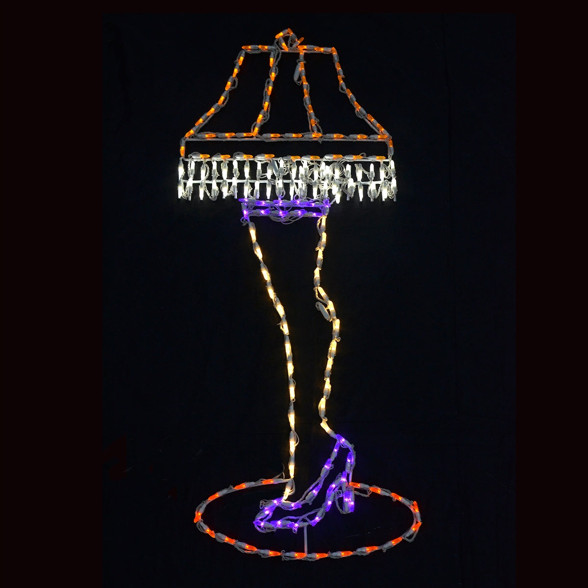 Leg Lamp 2D Wire Frame Decor
