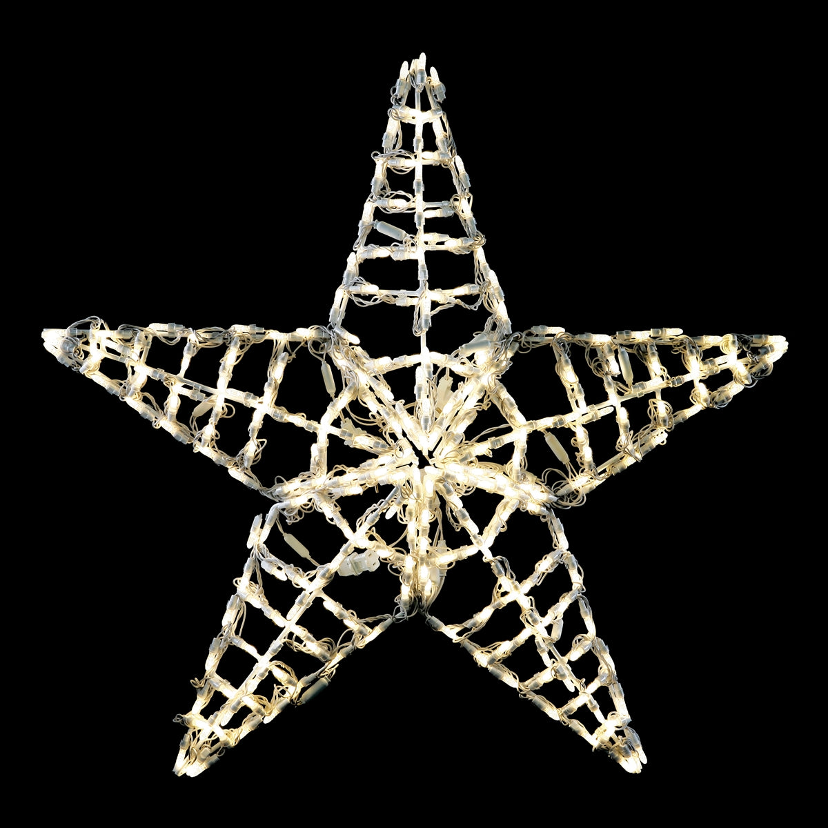 36" Five Point Star 2D Wire Frame Decor