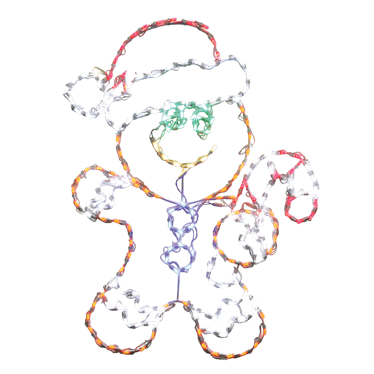 Gingerbread Boy 2D Wire Frame Decor