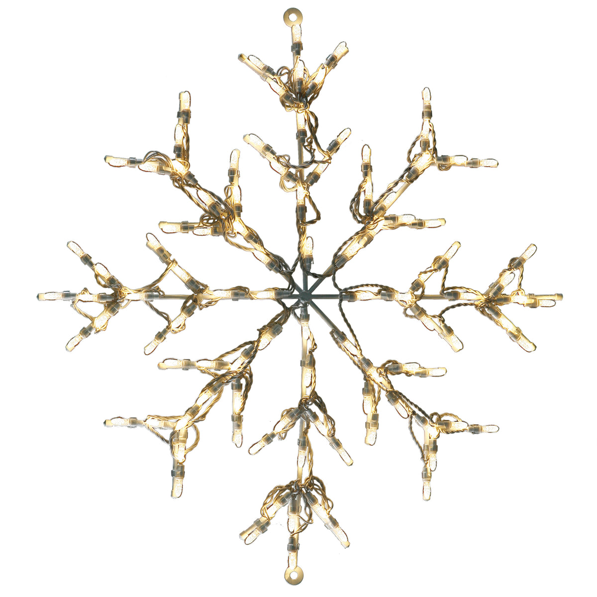 30" Snowflake 2D Wire Frame Decor