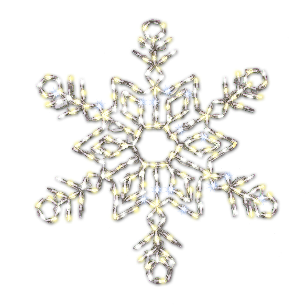 42" Snow Crystals 2D Wire Frame Decor