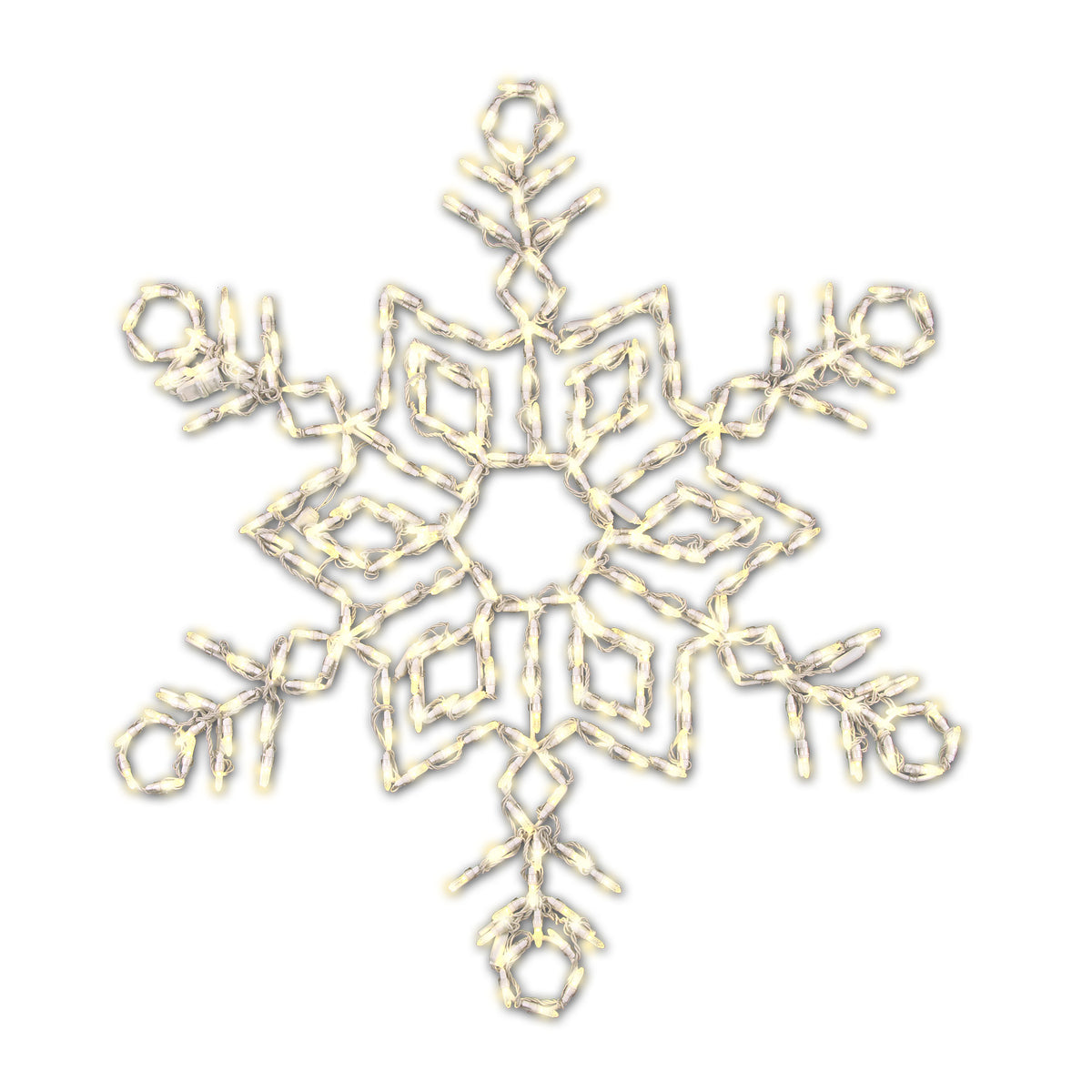 42" Snow Crystals 2D Wire Frame Decor