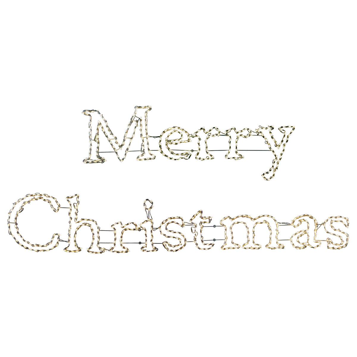 Merry Christmas 2D Wire Frame Decor