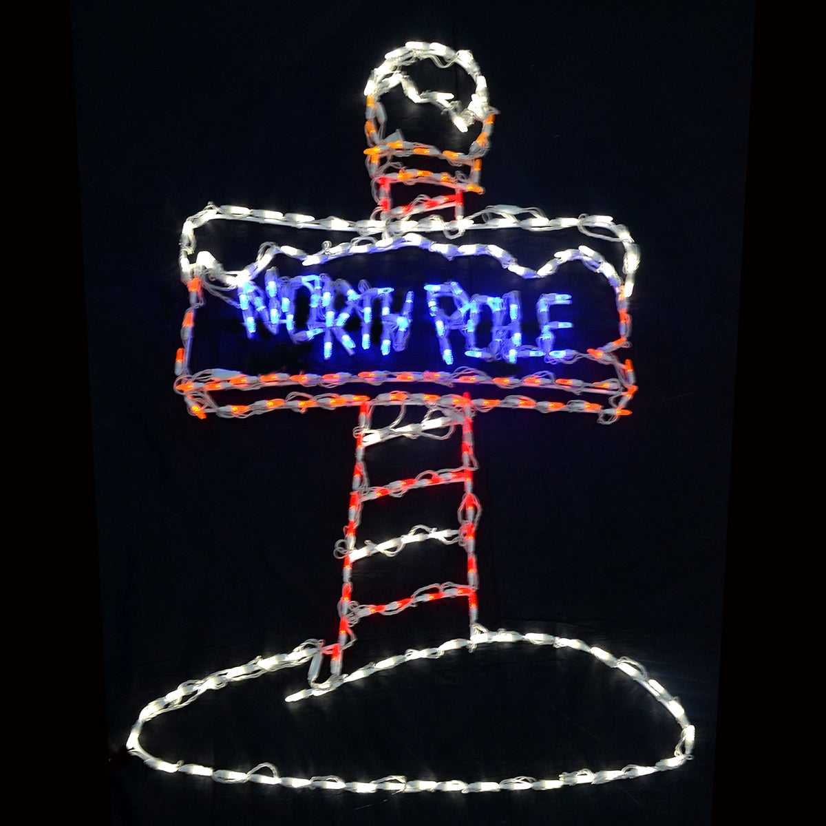 North Pole 2D Wire Frame Decor