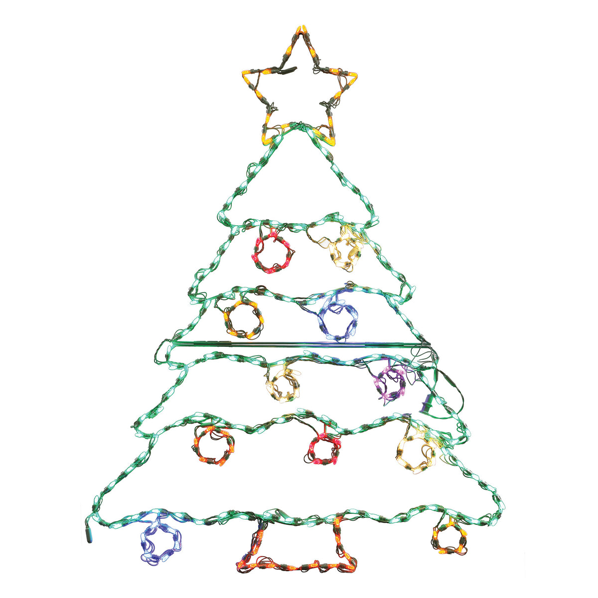 Christmas Tree 2D Wire Frame Decor