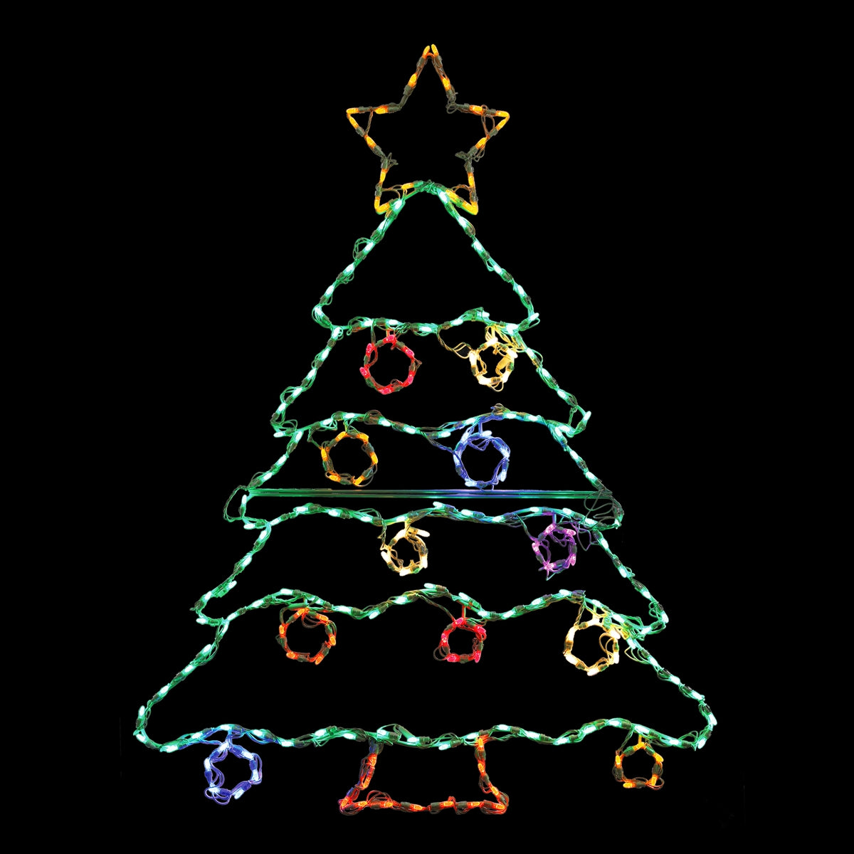 Christmas Tree 2D Wire Frame Decor