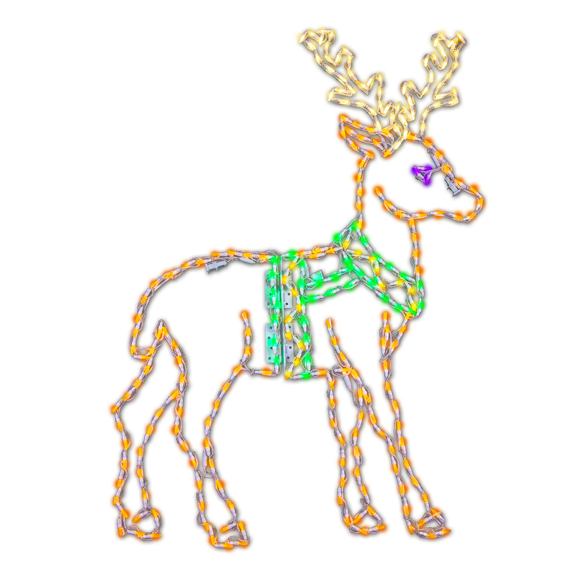 Standing Reindeer 2D Wire Frame Decor