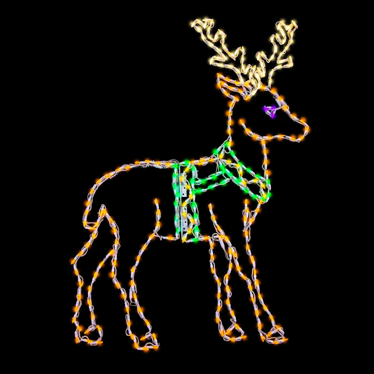 Standing Reindeer 2D Wire Frame Decor