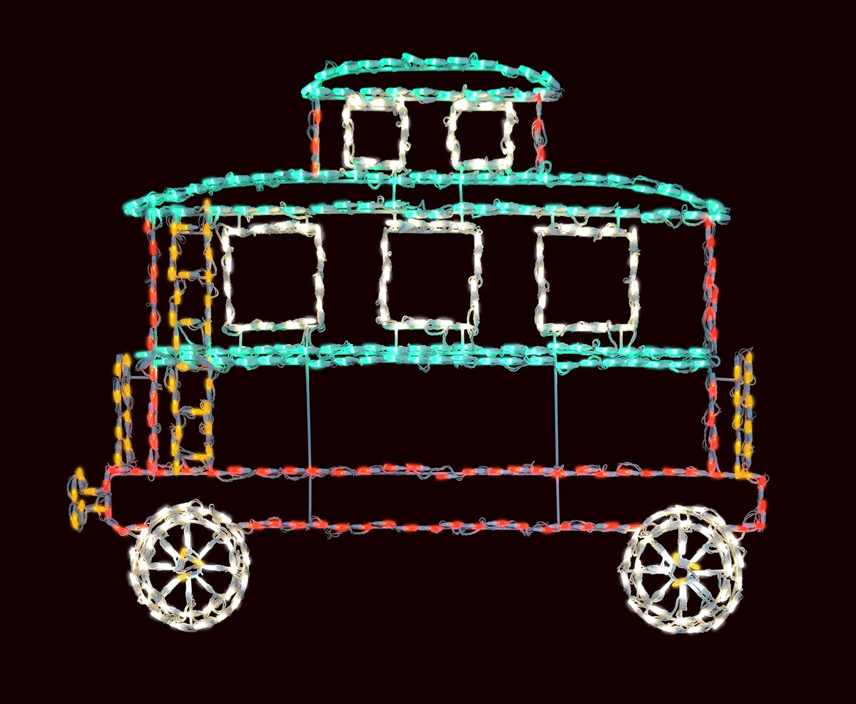 Train Caboose 2D Wire Frame Decor