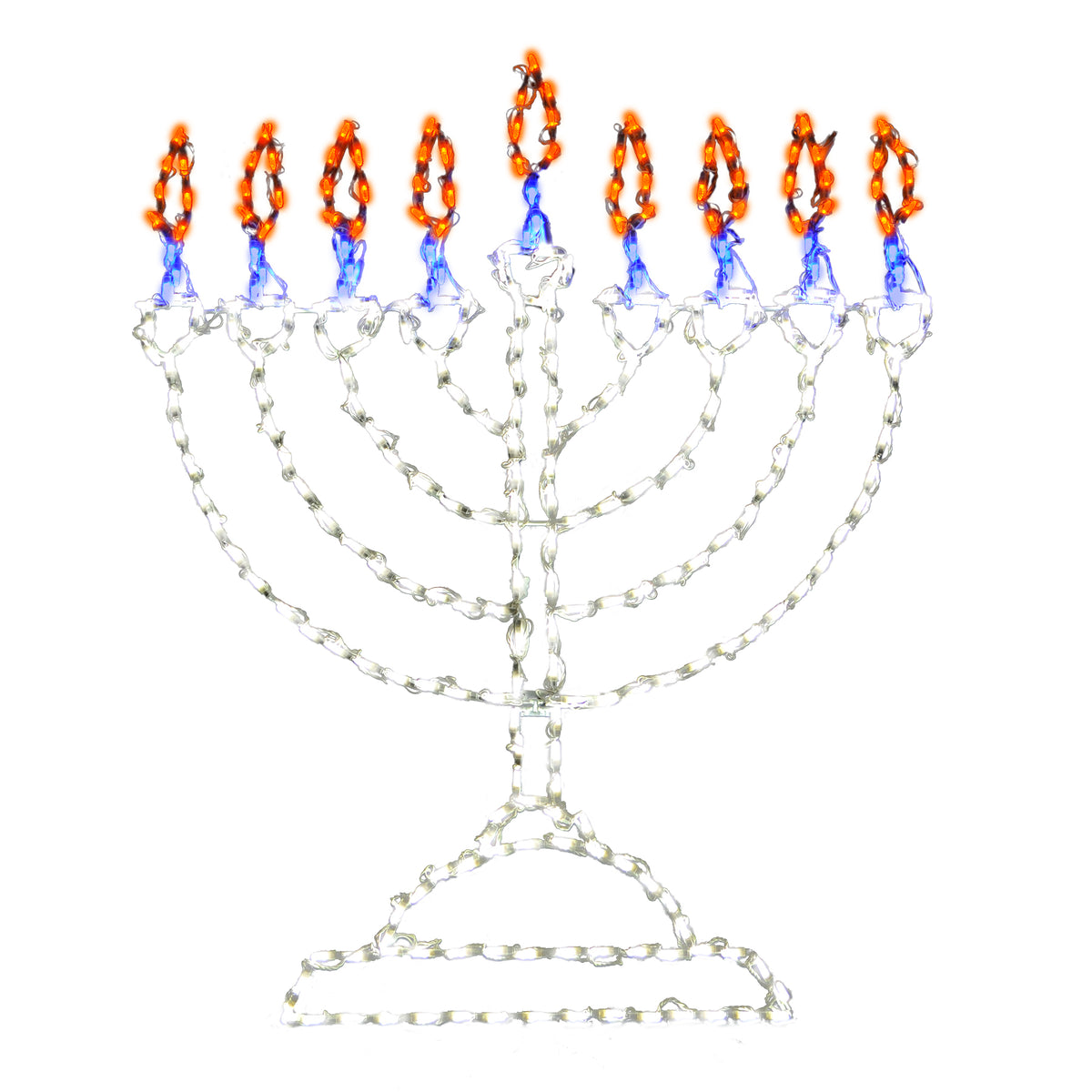 Menorah 2D Wire Frame Decor