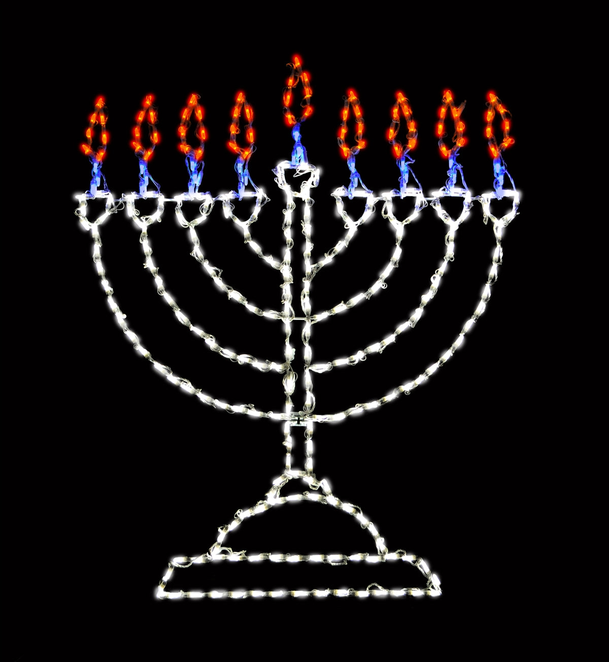 Menorah 2D Wire Frame Decor