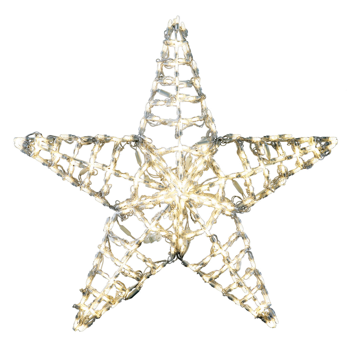 36" Five Point Star 2D Wire Frame Decor