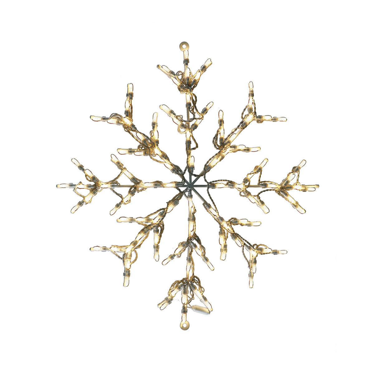 RGB Snowflakes 2D Wire Frame Decor