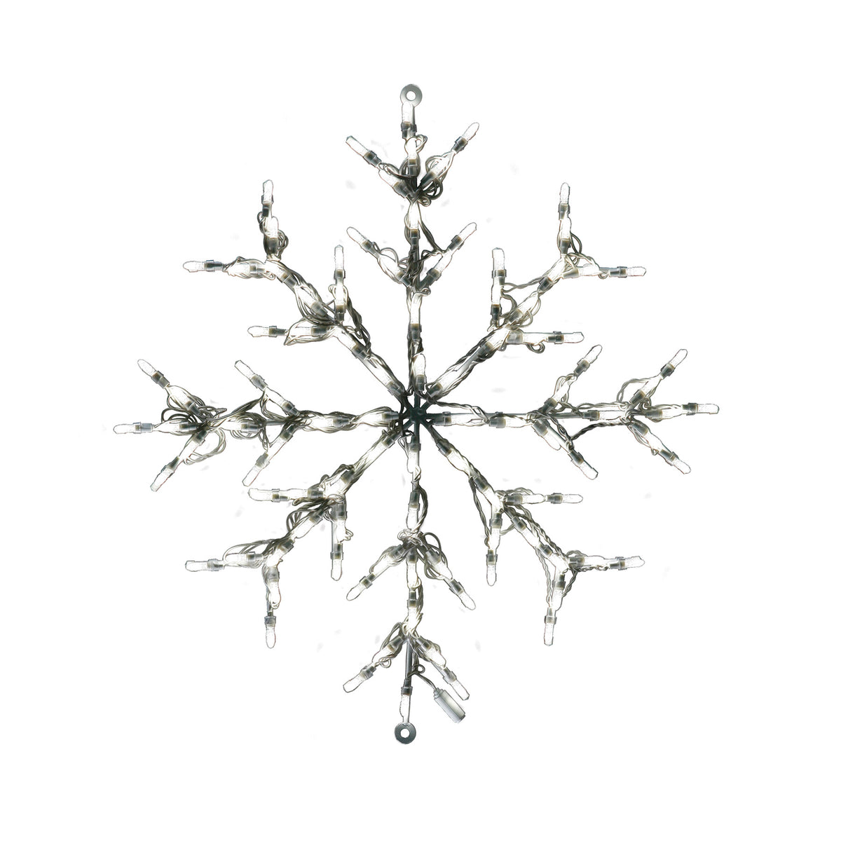 RGB Snowflakes 2D Wire Frame Decor