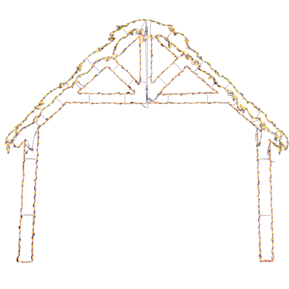 Nativity Stable 2D Wire Frame Décor