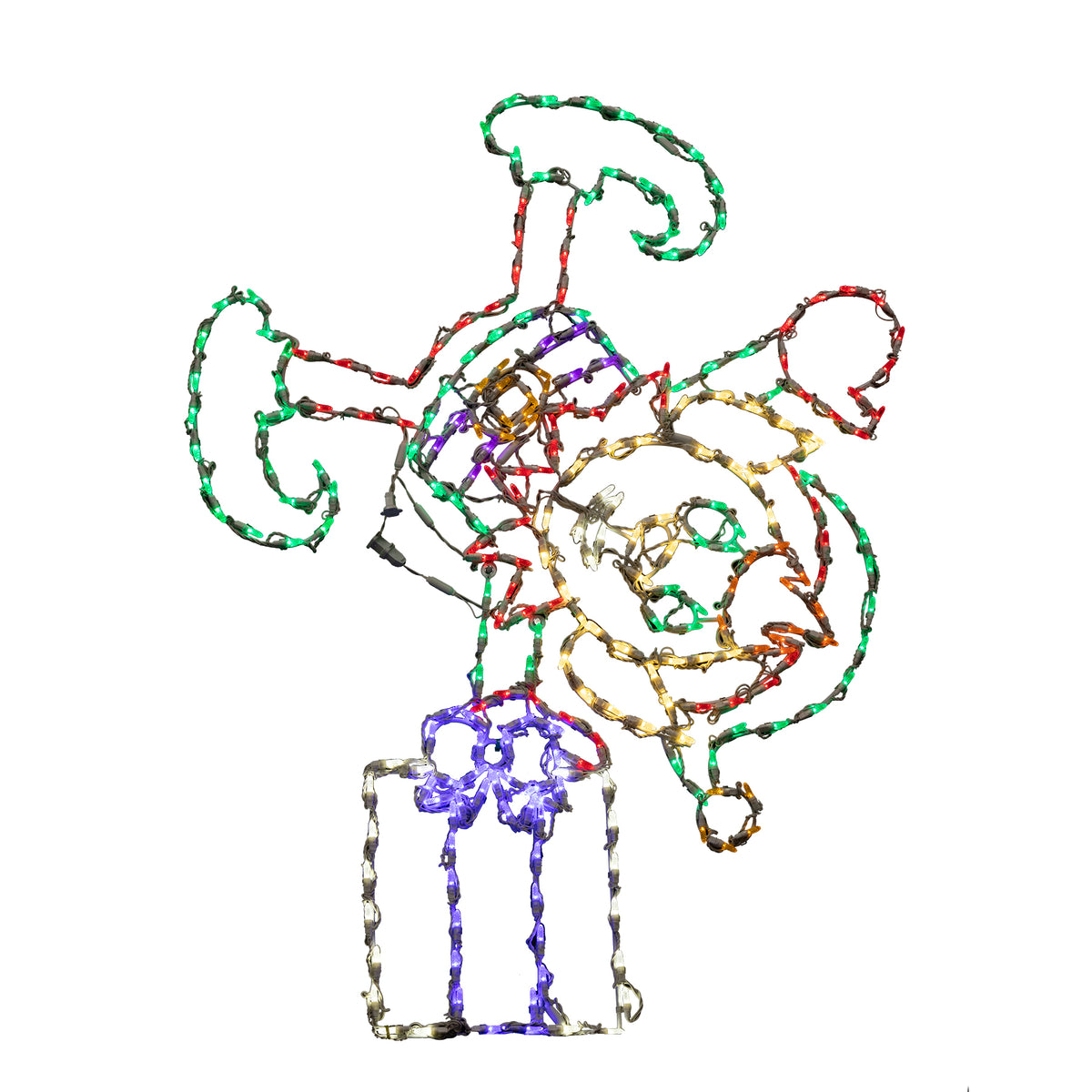 Handstand Elf 2D Wire Frame Decor