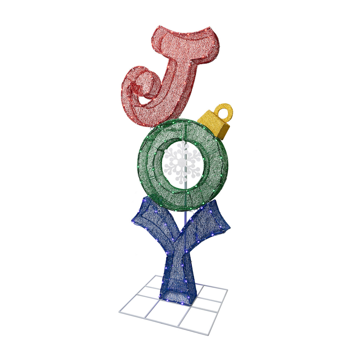 48" Joy Sign Wire Frame Décor