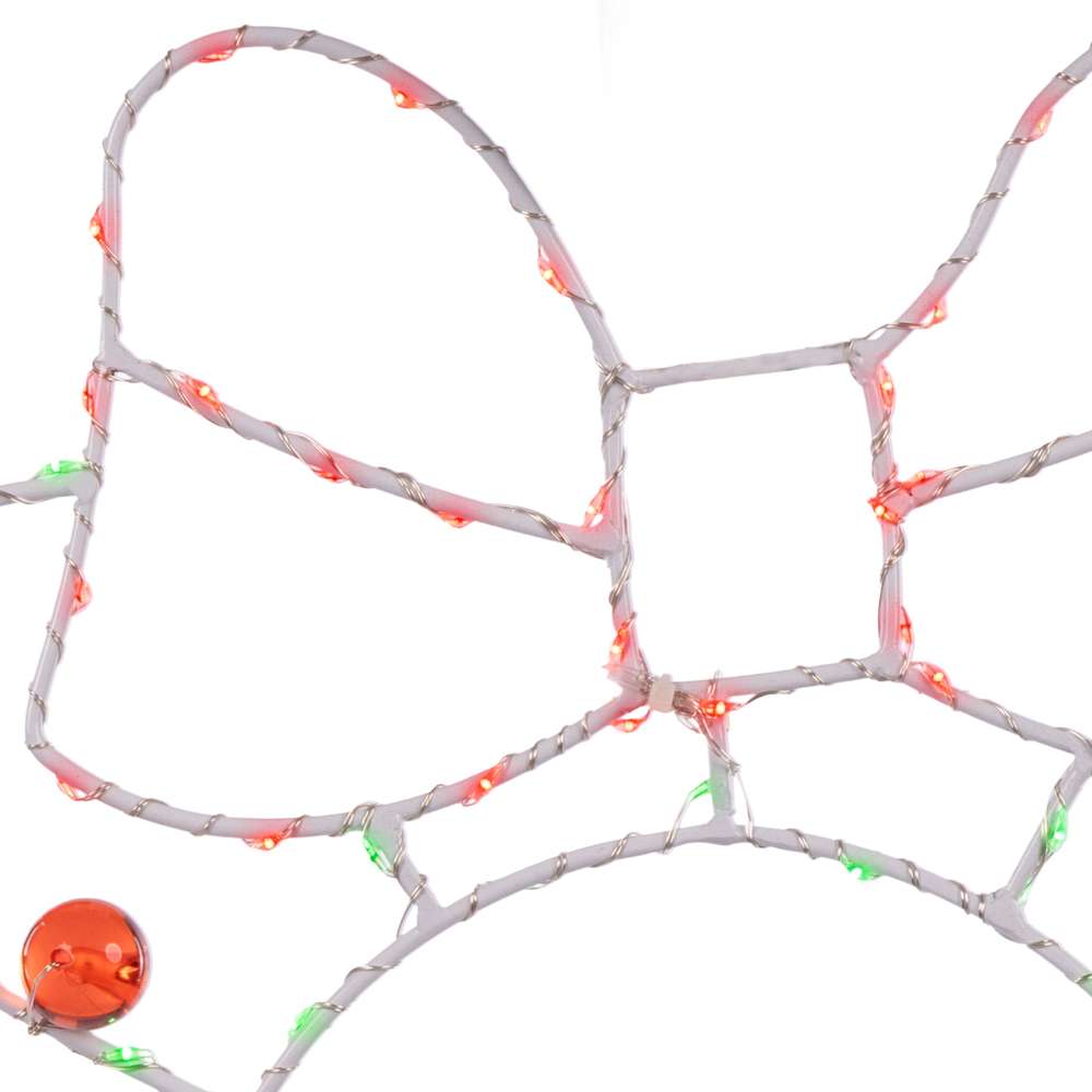 Wreath w/ Bow 2D Wire Silhouettes (Retail Box)