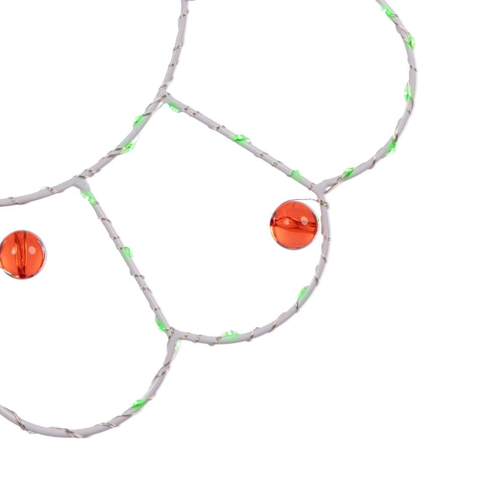 Wreath w/ Bow 2D Wire Silhouettes (Retail Box)