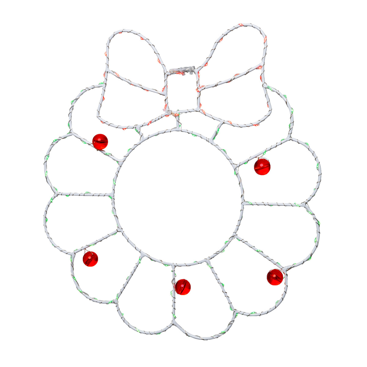 Wreath w/ Bow 2D Wire Silhouettes (Retail Box)