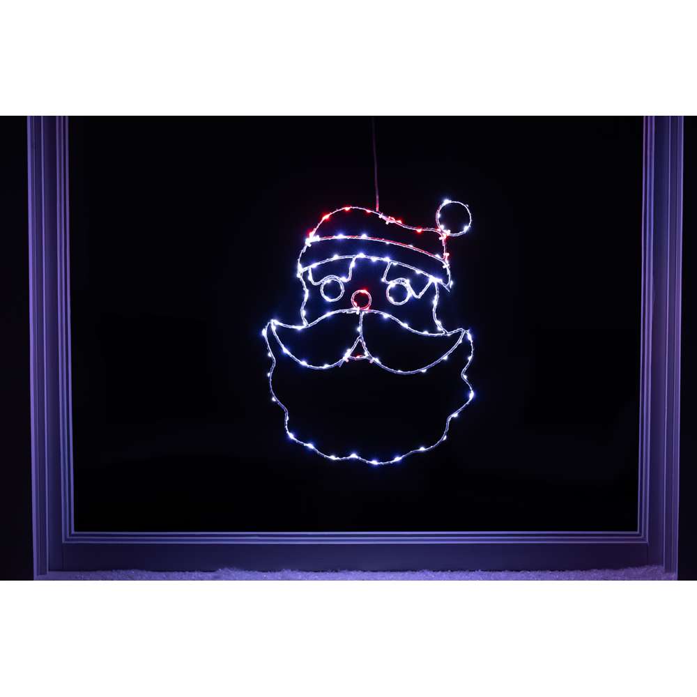 Santa Head 2D Wire Silhouettes (Retail Box)