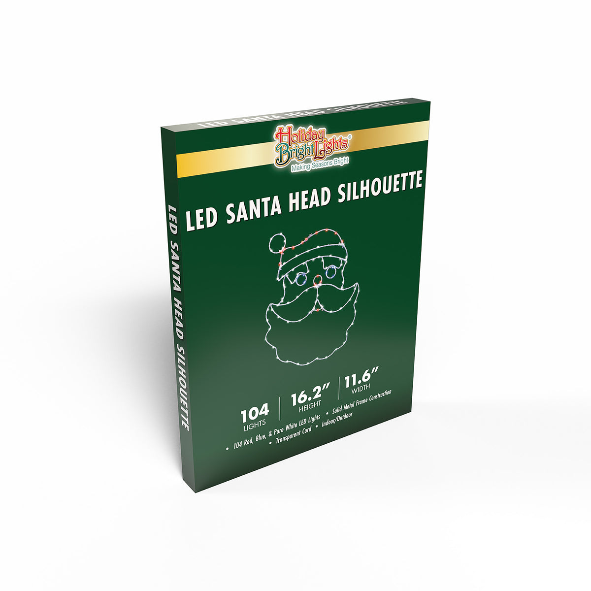 Santa Head 2D Wire Silhouettes (Retail Box)